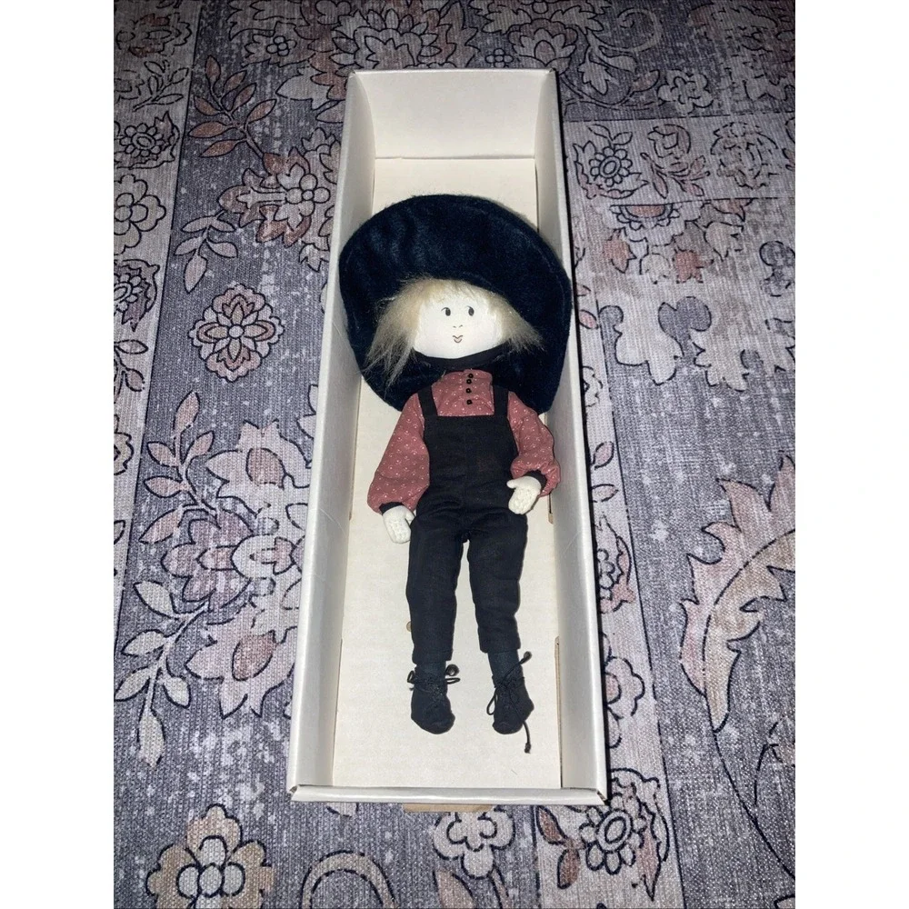 Vintage P Buckley Moss Amish Doll Joshua With Original Box 11